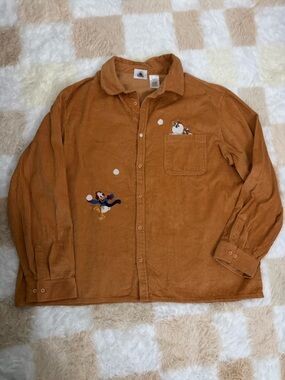 Disney Characters Snow Day Corduroy Long-Sleeve Shirt Jacket
